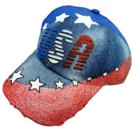 Stars w/USA Painted Baseball Cap