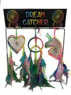 72 pc Tie Dye Dream Catcher w/Stand