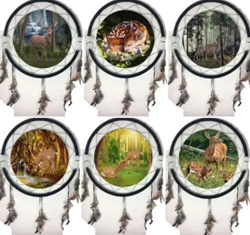 24" Mandala Deer (6 Assortment)