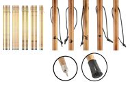 55" Wooden Hiking Sticks with Burnt Images