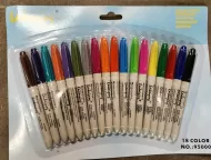 18 Ct Asst Color Marker (Sharp Line)