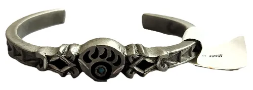 Bear Claw Pewter Cuff Bracelets