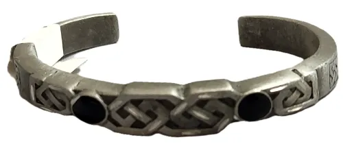 Rope Design Pewter Cuff Bracelet