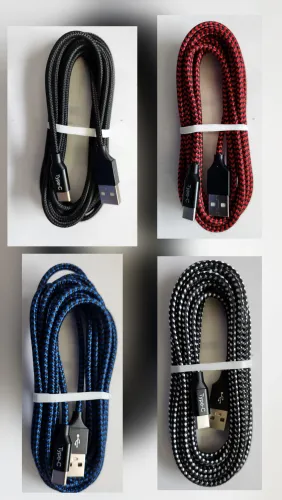 10' Type C Phone Cords with USB End