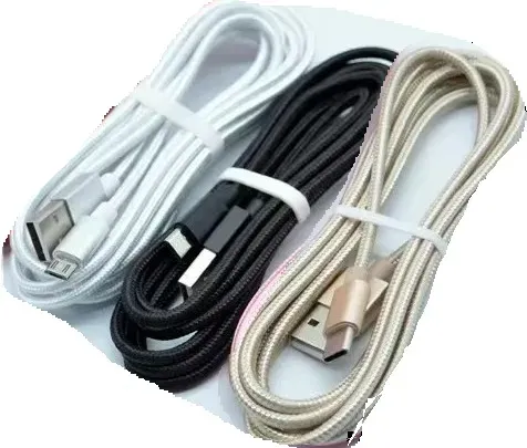 6.5' iPhone Phone Cord with USB End