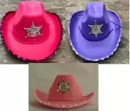 Girl Sheriff Hat Assorted