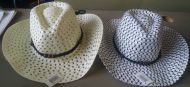 Youth Mesh Cowboy Hat White/Checker