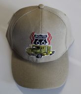 Route 66 w/ Semi Baseball Cap (Tan)