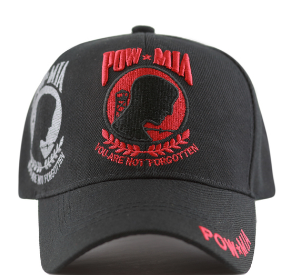 Baseball Cap "POW-Red Stitching"