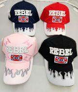 Rebel Baseball Cap (4 Asst Colors)