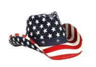 Adult White USA Cowboy Hat