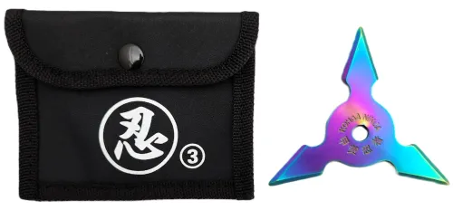 3.5" Three Point Iridescent Throwing Star