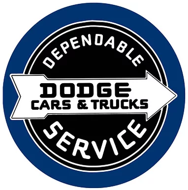 15" Dome Sign "Dodge"