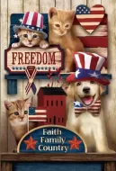 8"x12" Metal Sign-Let Freedom Ring