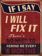 12x16 Metal Sign: Fix It