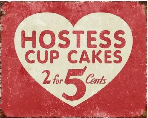 12x15 Metal Sign: Hostess Cupcakes