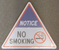 Triangle Sign: No Smoking