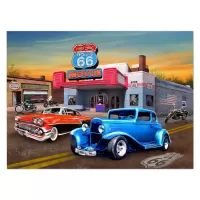 12x17 Rolled Edge-Route 66/Theater
