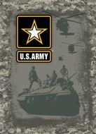 12x17 Metal Sign "Army Tank"