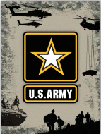 12x17 Metal Sign "Army"