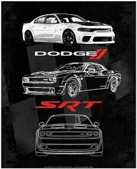 12x15 Metal Sign "Dodge SRT"