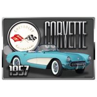 8x12 Metal Sign "1957 Corvette"