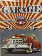 12x17 Metal Sign "Route 66 Garage"