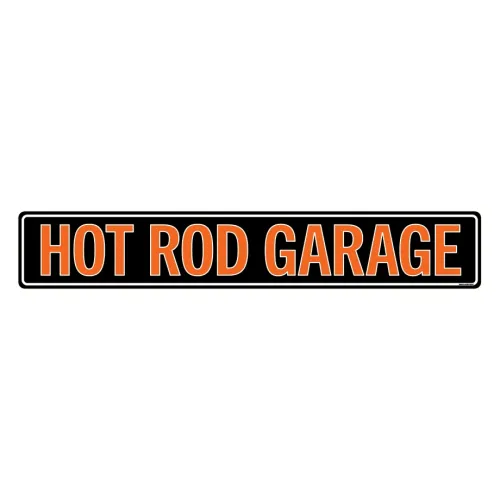 36"x6" Hot Rod Garage Street Sign