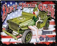 12x15 Metal Sign Don't Tread-Jeep