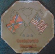 12" Octagon Metal Sign "Confederate Memorial"