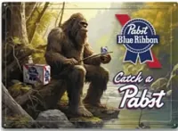 12x17 Rolled Edge Metal Sign-PBR Sasquatch