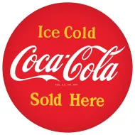 15" Dome Sign: Coca-Cola Sold Here