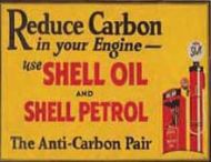 12 x 15 Metal Sign "Shell Reduce Carbon"