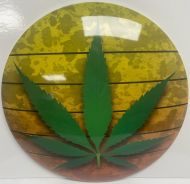 15" Dome Sign "Weed"