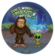 15" Dome Sign: Sasquatch/Alien
