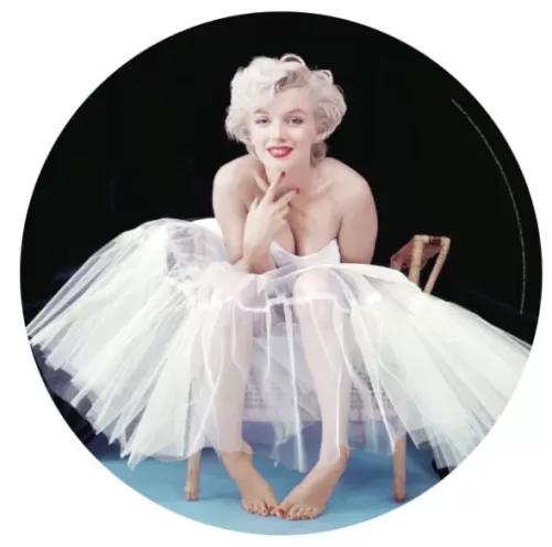 15" Dome Sign-Marilyn Monroe-White Dress