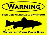 8x12 Metal Sign "Fish Bathroom"