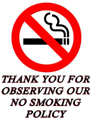 8x12 Metal Sign "No Smoking"