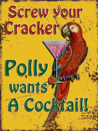 8x12 Metal Sign "Polly"