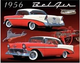 12x15 Metal Sign "56 Bel Air"