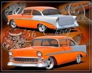 12x15 Metal Sign "56 Chevy"