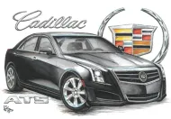 12x15 Metal Sign "Cadillac ATS"