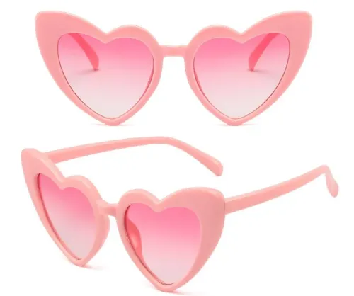 Youth Heart Shaped Novelty Eyewear (Pink)