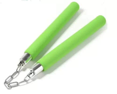 Foam Nunchuck-Green (Novelty)